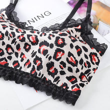 Load image into Gallery viewer, Ladies Sexy Leopard Print Sports Bra Underwire Bra