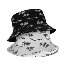 Load image into Gallery viewer, Letter Embroidered Bucket Hats Artistic Casual All-Matching Basin Hat Double-Sided Wear Suitable Outdoor Sun Hat for Men and Women