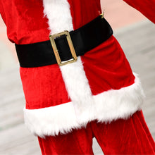 Load image into Gallery viewer, 7pcs/lot Christmas Santa Claus Long Hair Costume Cosplay Birthday Party Adult Fancy Dress In Christmas Men Suit 3XL-6XL