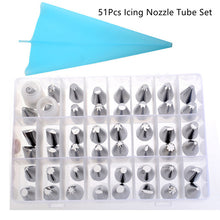 Load image into Gallery viewer, 8-51Pcs Pastry Nozzles Cake Decorating Tools Bakeware Home Cake Shop Cream Nozzles Confectionery Decorations Set For Baking