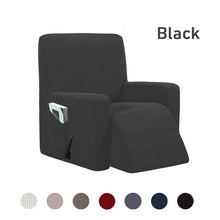 Load image into Gallery viewer, Recliner Chair Covers Washable Stretch Sofa cover With Pocket Non-slip Furniture Protector Solid Color Armchair