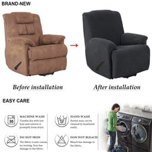 Load image into Gallery viewer, Recliner Chair Covers Washable Stretch Sofa cover With Pocket Non-slip Furniture Protector Solid Color Armchair