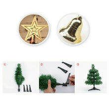 Load image into Gallery viewer, 80#DIY Christmas Tree with Lights LED Glowing Flashing Artificial Snow Frost Pine Needles New Year Small Tabletop Xmas Trees