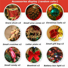 Load image into Gallery viewer, 80#DIY Christmas Tree with Lights LED Glowing Flashing Artificial Snow Frost Pine Needles New Year Small Tabletop Xmas Trees