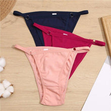 Load image into Gallery viewer, Cotton Briefs Panties Women 3Pcs/set Sexy Low Waist Underwear M-2XL Ladies Cotton Underpants Soft Feamle Lingerie 2021