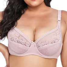 Load image into Gallery viewer, Women Plus Size Bra Sexy Lace Lingerie Wire Brassiere Unlined Cotton Bras 85D 90D 95D 100D 105D 110D