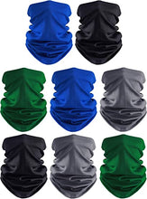Load image into Gallery viewer, 8 Pieces Face Coverings Face Gaiters Neck Gaiter Headwear for Cycling Fishing