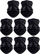 Load image into Gallery viewer, 8 Pieces Face Coverings Face Gaiters Neck Gaiter Headwear for Cycling Fishing