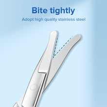 Load image into Gallery viewer, LLANO Nose Hair Scissor Rounded Professional Stainless Steel Mustache Facial Hair Beard Eyebrows Eyelashes Trimming Clippers