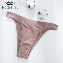 Load image into Gallery viewer, Seamless Knickers Cotton Crotch Briefs Women Sexy Thongs Panties Lady G-String Low Waist Biniki