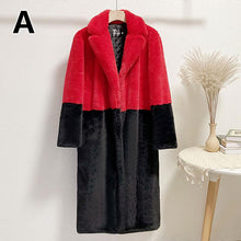 Load image into Gallery viewer, Women Mid-Length Winter Cardigan Loose Jacket Mink Velvet Teddy Coat Faux Fur Suit Collar Outerwear