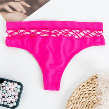 Load image into Gallery viewer, Hollow Out Lingerie Europe Seamless Sexy Panties Mesh Thong Women Elasticity Temptation Middle-waist G String Exotic Apparel