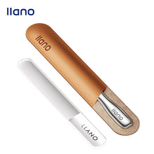 Load image into Gallery viewer, LLANO Stainless Steel Nail File with Anti-Slip Handle and Leather Case