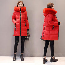 Load image into Gallery viewer, Fashion Women Winter Casual Hooded Down Cotton Cotton-padded Jacket Warm Coats