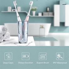 Load image into Gallery viewer, Electric Sonic Toothbrush Hygiene Dental Teeth with 2 Brush Head Whitening Waterproof Teeth Brush