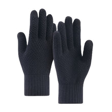 Load image into Gallery viewer, Wool Knitted Touch-Screen Gloves Men's Winter Fleece-Lined Thickened Outdoor Cold-Proof Warm Gloves