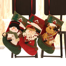 Load image into Gallery viewer, New Christmas Socks Gift Bag Christmas Tree Decoration Pendant Christmas Gift Supplies Santa Claus Socks