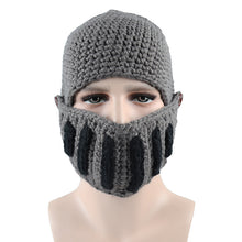 Load image into Gallery viewer, AliExpress Roman Knight Knitted Hat Winter Gladiator Mask Cap Handmade Knitted Men's Hat