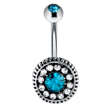 Load image into Gallery viewer, Creative Style Quality Diamond-Embedded Fixed Navel Nail Navel Ring