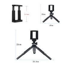 Load image into Gallery viewer, Adjustable Mini Tripod Desktop Phone Holder Compat Selfie Live Stream Video Watching Video Shooting