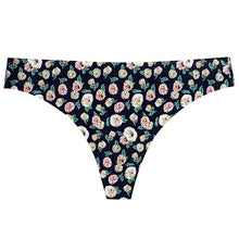 Load image into Gallery viewer, Women Sexy Flowers Lingerie Temptation Low-waist Panties Thong No Trace Breathable Underwear G String Intimates