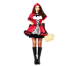 Load image into Gallery viewer, Sexy Disfraces Halloween Cardinal Little Red Riding Hood Costume Small Red Cap Sexy Halloween Costumes for Women Cosplay Party Dress