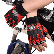 Load image into Gallery viewer, Men's Padded Microfiber Cycling Outdoor Gloves Breathable Sweat-Absorbent Non-Slip Wear-Resistant Autumn Summer