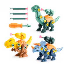 Load image into Gallery viewer, Children's Dinosaur Construction Boy Toy Set Educational Designer Model Disassembly Assembly Puzzle Toys for Kid