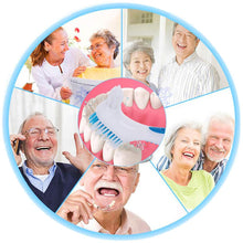 Load image into Gallery viewer, 4Pc Denture Teeth Toothbrush Easy Grip Handle Double Sided Toothbrushes