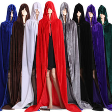 Load image into Gallery viewer, Halloween Cloak Christmas Costume Cos Death Inverness Wizard Witch Prince Princess Cloak Robe