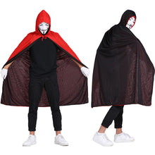 Load image into Gallery viewer, Halloween Cloak Cos Double-Layer Black and Red Vampire Cloak Death Pirate Children Adult Party Performance Witch