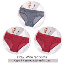 Load image into Gallery viewer, Women Low Waist Panties M-XL Ladies Briefs Female Underwear Fashion Lingerie Transparent Mesh Underpants