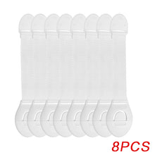 Load image into Gallery viewer, 8Pcs/Lot Baby Safety Protector Child Cabinet Locking Plastic Lock Protection of Children Locking From Doors Drawers