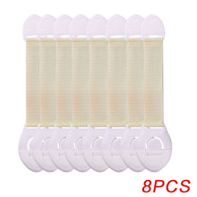 Load image into Gallery viewer, 8Pcs/Lot Baby Safety Protector Child Cabinet Locking Plastic Lock Protection of Children Locking From Doors Drawers