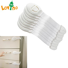 Load image into Gallery viewer, 8Pcs/Lot Baby Safety Protector Child Cabinet Locking Plastic Lock Protection of Children Locking From Doors Drawers