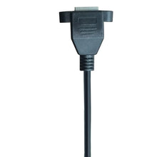 Load image into Gallery viewer, 8Pin RJ45 Cable Male to Female Screw Panel Mount Ethernet LAN Network 8 Pin 90 Degree Right Angle Extension Cable 0.3m 0.6m