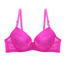 Load image into Gallery viewer, Solid B C D Lace Sexy Women Bra Push Up Big Size Underwear For Lady