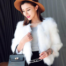 Load image into Gallery viewer, Women Faux Fur Soft Fur Coat Jacket Fluffy Winter Waistcoat Outerwear