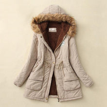 Load image into Gallery viewer, Winter Coat Women Jacket Thick Warm Hooded Parka Cotton Padded Coat Slim Fur Coats Female Jackets
