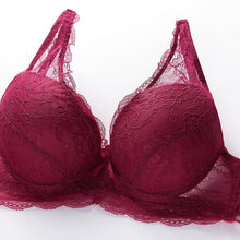 Load image into Gallery viewer, Floral Lace Cover Cotton Lined Bra Sexy Bh Push Up Underwear Women Sheer Bras Female Brassiere