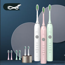 Load image into Gallery viewer, Electric Toothbrush With 3 Replacement Brushes IPX7 Waterproof Toothbrush