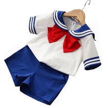 Load image into Gallery viewer, 90-130cm Kids Boys Girls Sailor Moon Cosplay Costumes Japanese Style Kawaii Cute Primary School Uniform Choir Dance Clothing