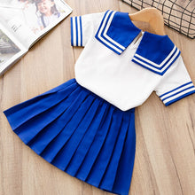 Load image into Gallery viewer, 90-130cm Kids Boys Girls Sailor Moon Cosplay Costumes Japanese Style Kawaii Cute Primary School Uniform Choir Dance Clothing