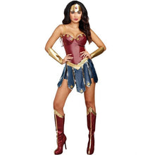 Load image into Gallery viewer, Superhero Halloween Costume Wonder Woman Character Wonder Woman Clothing Dress