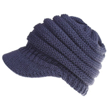 Load image into Gallery viewer, Women's Knitted Baseball Cap No Car Logo Open Ponytail Hat Men's and Women's Hats Skiing Sports Cap