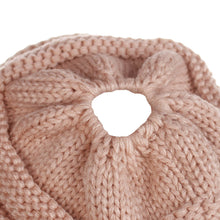 Load image into Gallery viewer, Women's Knitted Baseball Cap No Car Logo Open Ponytail Hat Men's and Women's Hats Skiing Sports Cap