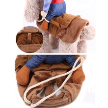 Load image into Gallery viewer, Cowboy Dog Costume Halloween Dog Clothes Riding-horse Puppy Outfit Pet Clothing For Dog Cat Costume Party Cosplay Dog Coat S-XL