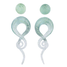 Load image into Gallery viewer, Glass Auricle Glass Snail Ear Extender Ear Studs Piercing decoration