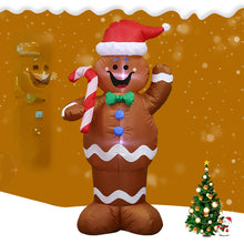 Load image into Gallery viewer, Christmas Courtyard Decoration 1.5M Gingerbread Man Christmas Inflatable Elderly Snowman