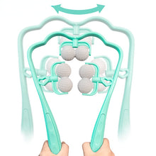 Load image into Gallery viewer, Neck Massager Therapy Neck and Shoulder Dual Trigger Point Roller Self-Massage Tool Relieve Hand Pressure Deep Massage